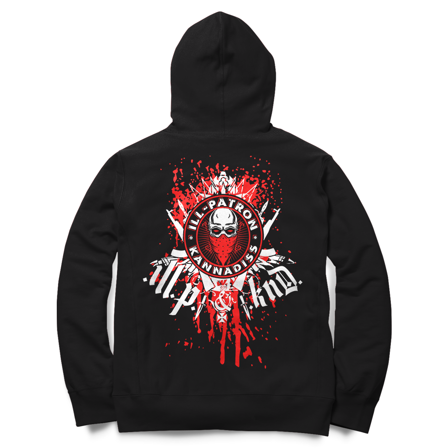 ILL Patron&Kannadiss SKULL&BLOOD Hoodie